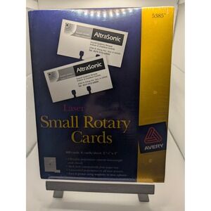 Avery Rotary Cards Unisex 2 1/6x4 White 5385 Laser Small 400 Count 8 Per Sheet